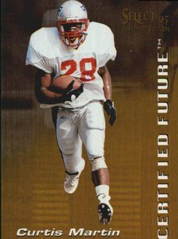 1995 Select Certified - Certified Future #10 Curtis Martin Front