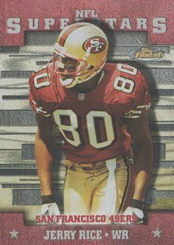 2000 Finest - NFL Superstars #S5 Jerry Rice Front