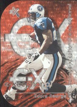 2000 Fleer E-X - E-Xceptional Red #7 XC Eddie George Front