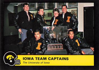 1986 Iowa Hawkeyes #NNO Iowa Team Captains Front