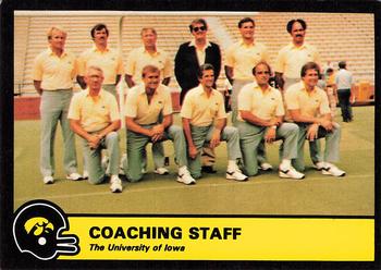 1986 Iowa Hawkeyes #NNO Coaching Staff Front
