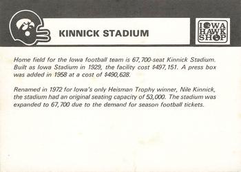 1986 Iowa Hawkeyes #NNO Kinnick Stadium Back