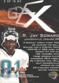 2000 Fleer E-X - Generation E-X #3 GX R.Jay Soward Back