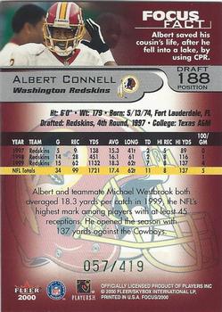 2000 Fleer Focus - Draft Position #188 Albert Connell Back