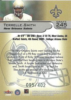 2000 Fleer Focus - Draft Position #245 Terrelle Smith Back