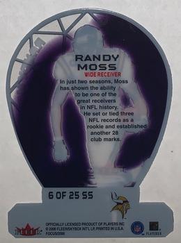 2000 Fleer Focus - Star Studded #6 SS Randy Moss Back