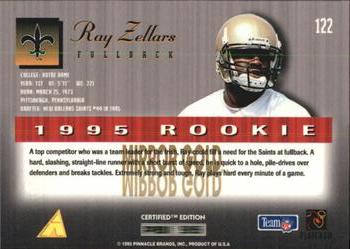 1995 Select Certified - Mirror Gold #122 Ray Zellars Back
