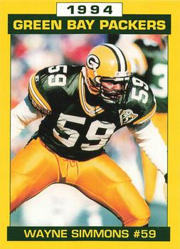 1994 Green Bay Packers Police - Copps Food Center, Manitowoc Police Department #18 Wayne Simmons Front
