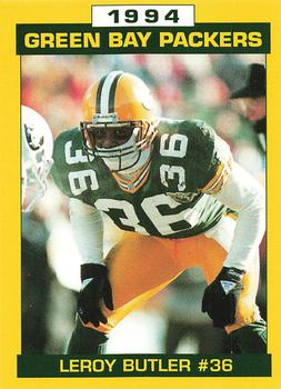 1994 Green Bay Packers Police - Copps Food Center, Manitowoc Police Department #19 LeRoy Butler Front