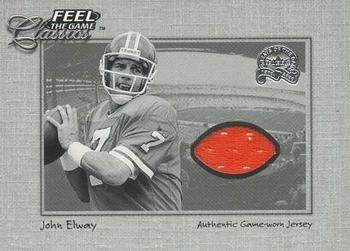 2000 Fleer Greats of the Game - Feel The Game Classics #NNO John Elway Front