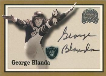 2000 Fleer Greats of the Game - Gold Border Autographs #NNO George Blanda Front