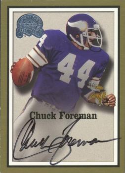 2000 Fleer Greats of the Game - Gold Border Autographs #NNO Chuck Foreman Front