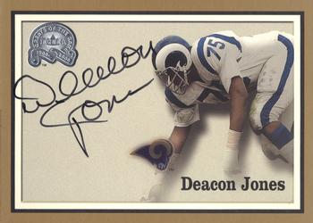 2000 Fleer Greats of the Game - Gold Border Autographs #NNO Deacon Jones Front