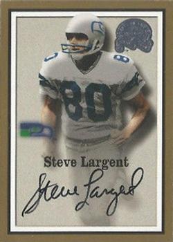 2000 Fleer Greats of the Game - Gold Border Autographs #NNO Steve Largent Front