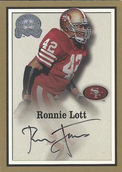 2000 Fleer Greats of the Game - Gold Border Autographs #NNO Ronnie Lott Front
