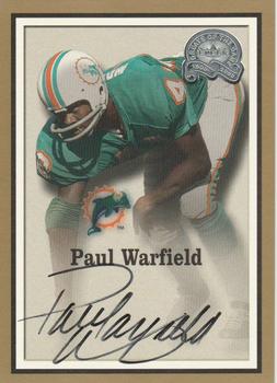 2000 Fleer Greats of the Game - Gold Border Autographs #NNO Paul Warfield Front
