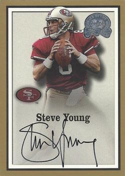 2000 Fleer Greats of the Game - Gold Border Autographs #NNO Steve Young Front