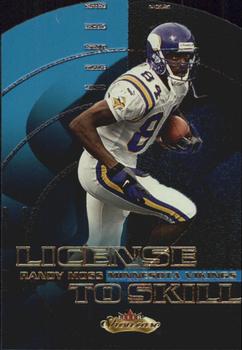 2000 Fleer Showcase - License to Skill #9 LS Randy Moss Front
