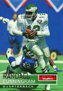 1995 SkyBox Impact #109 Randall Cunningham Front