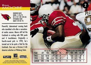 1995 SkyBox Impact #2 Ron Moore Back