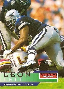 1995 SkyBox Impact #40 Leon Lett Front