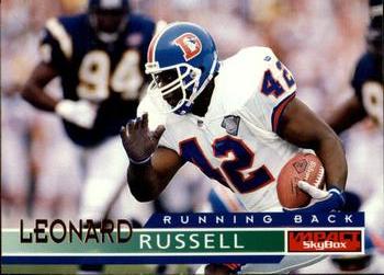 1995 SkyBox Impact #45 Leonard Russell Front