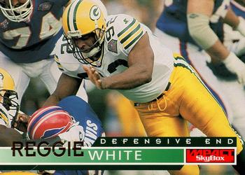 1995 SkyBox Impact #56 Reggie White Front