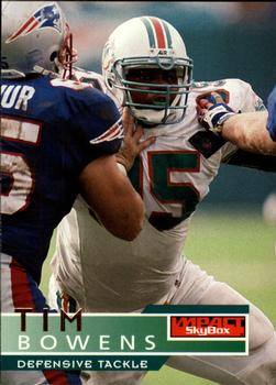1995 SkyBox Impact #80 Tim Bowens Front
