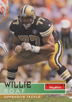 1995 SkyBox Impact #98 Willie Roaf Front