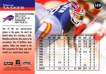 1995 SkyBox Impact #149 Steve Tasker Back