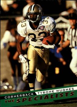 1995 SkyBox Impact #151 Tyrone Hughes Front