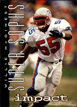 1995 SkyBox Impact #166 Willie McGinest Front