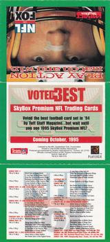 1995 SkyBox Impact #NNO Promo Sheet Front