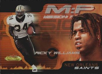 2000 Fleer Showcase - Mission Possible #3 MP Ricky Williams Front