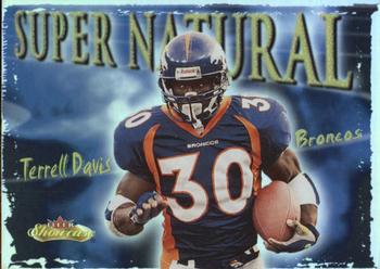 2000 Fleer Showcase - Super Natural #4 SN Terrell Davis Front