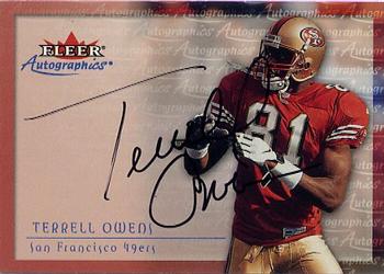 2000 Fleer Tradition - Autographics #NNO Terrell Owens Front