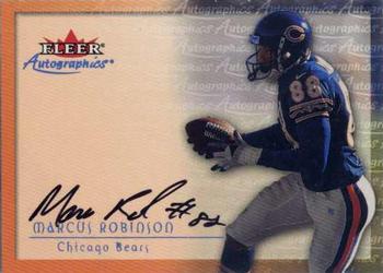 2000 Fleer Tradition - Autographics #NNO Marcus Robinson Front
