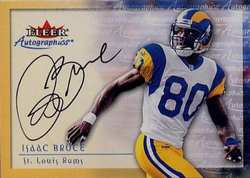 2000 Fleer Tradition - Autographics #NNO Isaac Bruce Front