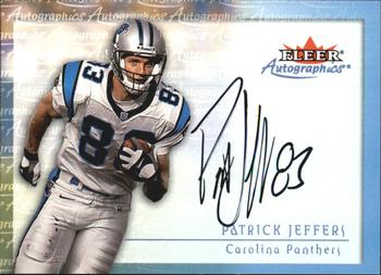 2000 Fleer Tradition - Autographics #NNO Patrick Jeffers Front