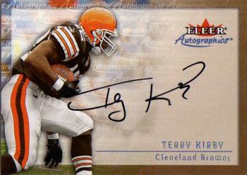 2000 Fleer Tradition - Autographics #NNO Terry Kirby Front