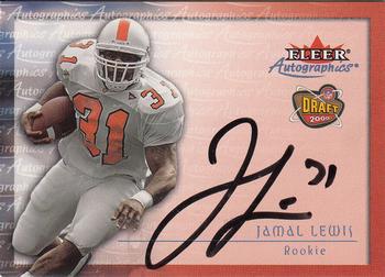 2000 Fleer Tradition - Autographics #NNO Jamal Lewis Front