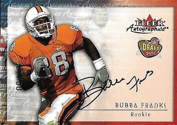 2000 Fleer Tradition - Autographics Gold #NNO Bubba Franks Front