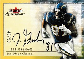 2000 Fleer Tradition - Autographics Gold #NNO Jeff Graham Front