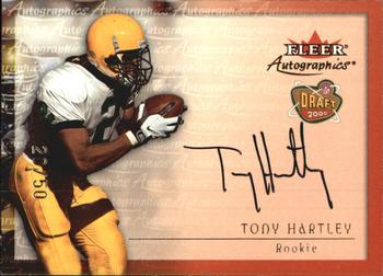 2000 Fleer Tradition - Autographics Gold #NNO Tony Hartley Front