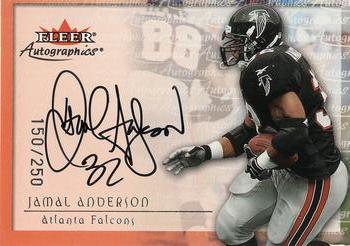 2000 Fleer Tradition - Autographics Silver #NNO Jamal Anderson Front