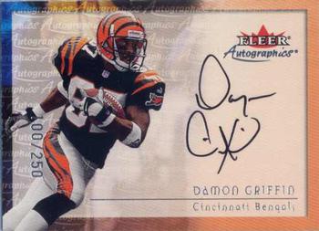 2000 Fleer Tradition - Autographics Silver #NNO Damon Griffin Front