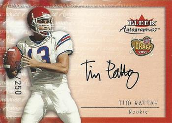 2000 Fleer Tradition - Autographics Silver #NNO Tim Rattay Front