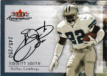 2000 Fleer Tradition - Autographics Silver #NNO Emmitt Smith Front