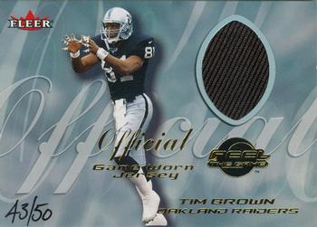 2000 Fleer Tradition - Feel the Game Gold #NNO Tim Brown Front