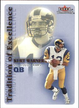 2000 Fleer Tradition - Tradition of Excellence #6 TE Kurt Warner Front